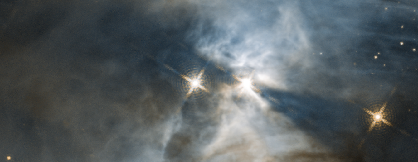 Hubble Reveals a Giant Cosmic "Bat Shadow"