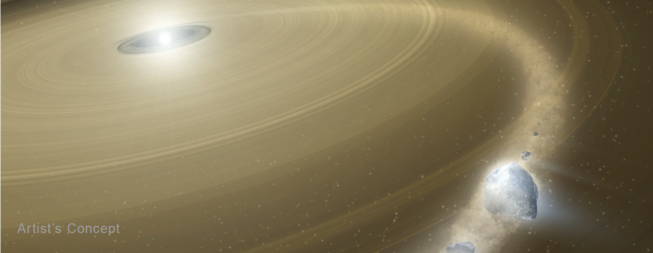 NASA’s Hubble Sees White Dwarf Eating Piece of Pluto-Like Object