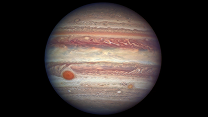Hubble Observes Jupiter at Opposition