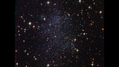 Sagittarius Dwarf Galaxy with Asteroid