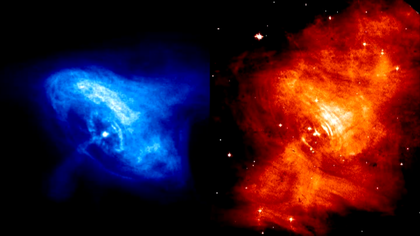 Time-lapse Sequence of Crab Pulsar Wind