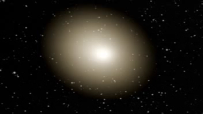 Illustration of Supernova in an Elliptical Galaxy