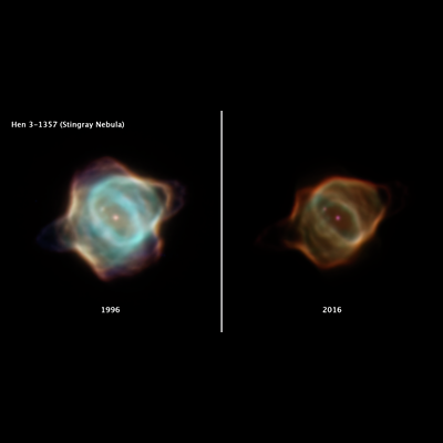 Hubble Captures Unprecedented Fading of Stingray Nebula