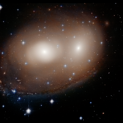 Hubble Finds "Greater Pumpkin" Galaxy Pair