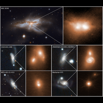 Astronomers Unveil Growing Black Holes in Colliding Galaxies