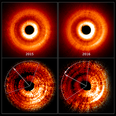 Hubble Captures 'Shadow Play' Caused by Possible Planet