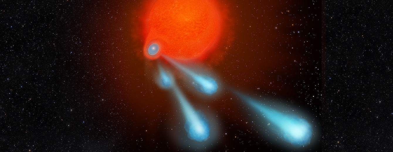 Hubble Detects Giant 'Cannonballs' Shooting from Star
