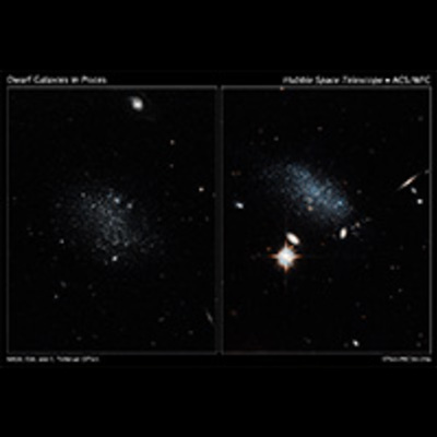 Hubble Uncovers a Galaxy Pair Coming in from the Wilderness