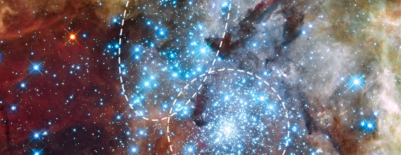 Hubble Watches Star Clusters on a Collision Course