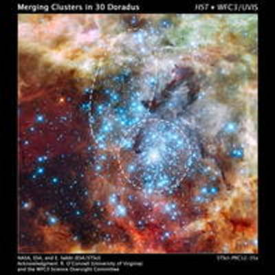 Hubble Watches Star Clusters on a Collision Course