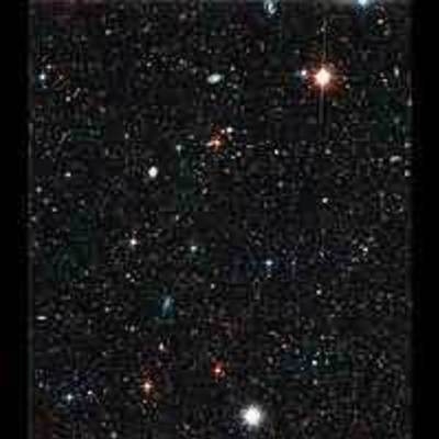 Deepest View of Space Yields Young Stars in Andromeda Halo