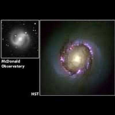 A Bright Ring of Star Birth around a Galaxy's Core