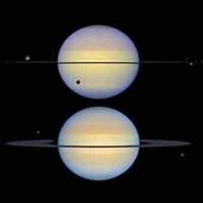 Edge-On View of Saturn's Rings