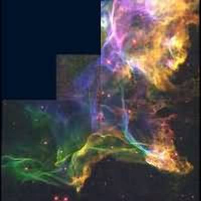 Hubble's Close-Up View of a Shock Wave from a Stellar Explosion 