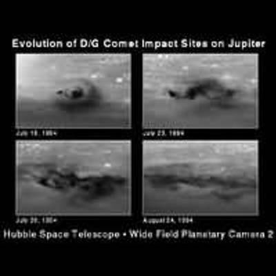 Month Long Evolution of the D/G Jupiter Impact Sites from Comet P/Shoemaker-Levy 9