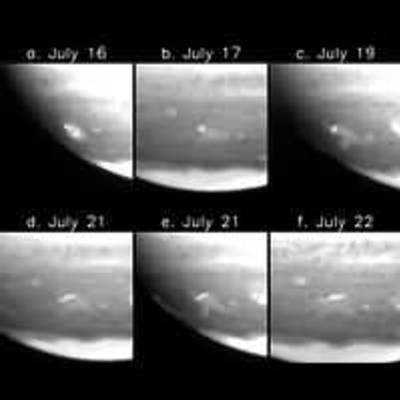 Hubble Shows Evolution of Ejecta from the "A" Comet Impact Site