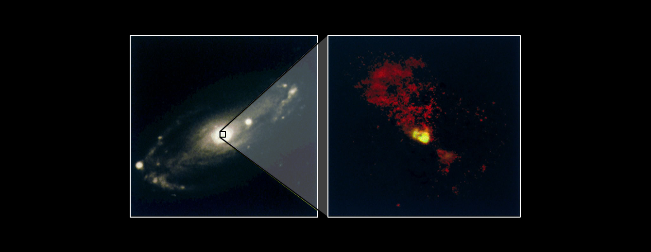 A Lighthouse Beacon From the Core of an Active Galaxy HubbleSite