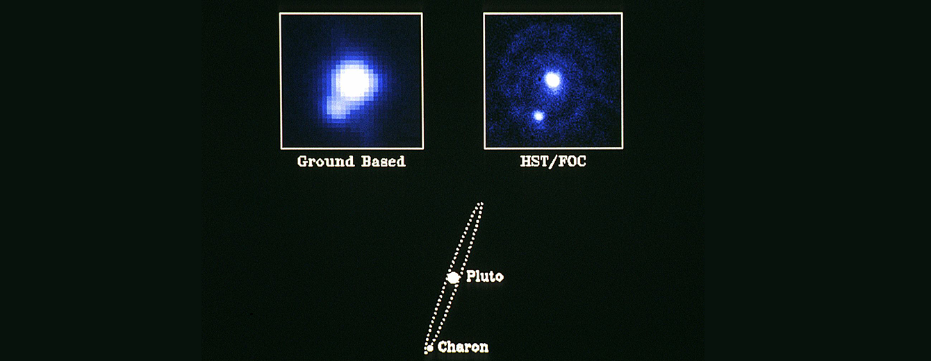 First ESA Faint Object Camera Science Images Pluto - the "Double Planet"