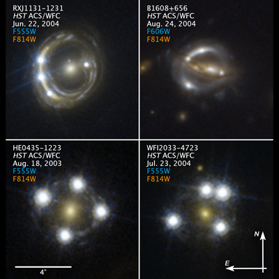 Compass Image of Gravitationally Lensed Quasars