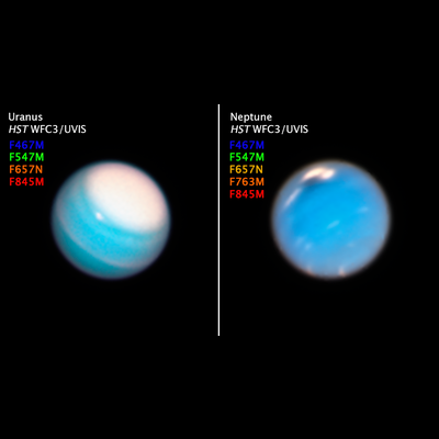 Compass Image of Uranus and Neptune