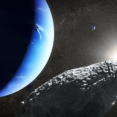 Artist's Concept of Neptune's Moon Hippocamp