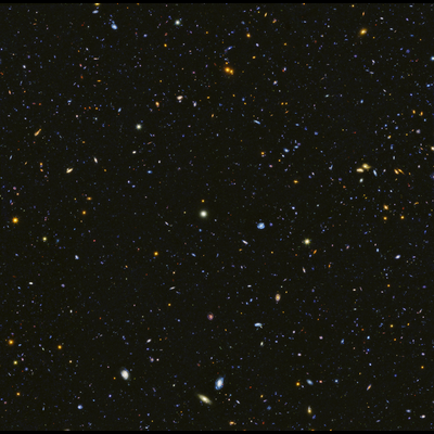 More than 15,000 galaxies appear across this view.