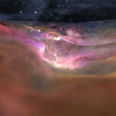 Visible Visualization of the Orion Nebula
