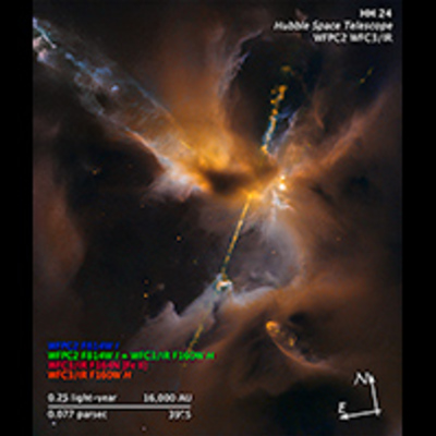 Compass and Scale Image of HH 24