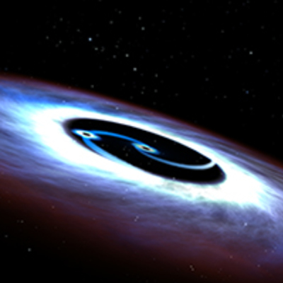 Artist's View of a Binary Black Hole
