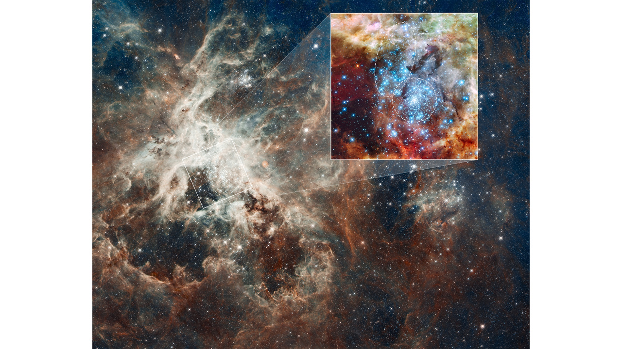  30 Doradus Nebula and Star Clusters