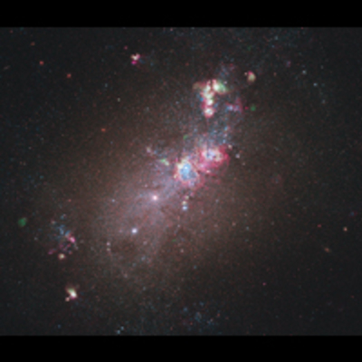 Dwarf Irregular Galaxy NGC 4214 Imaged by Hubble WFC3