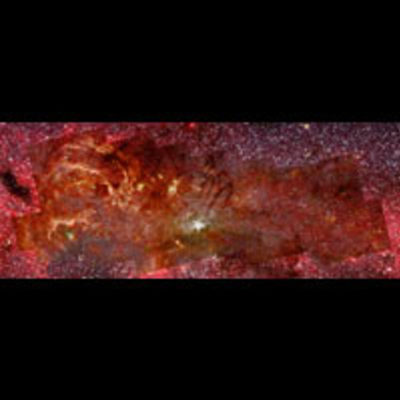 HST-Spitzer Composite of Galactic Center (Full-field)