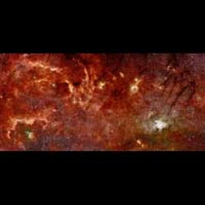 Hubble-Spitzer Color Mosaic of the Galactic Center