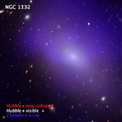 NGC 1132 - Chandra X-Ray Observatory/Hubble Space Telescope