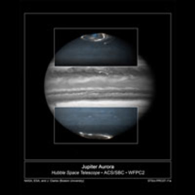 Hubble Follows Jupiter Aurorae