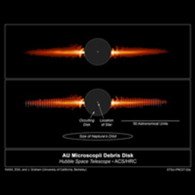 Hubble's Snapshot of Debris Disk Around Young Star