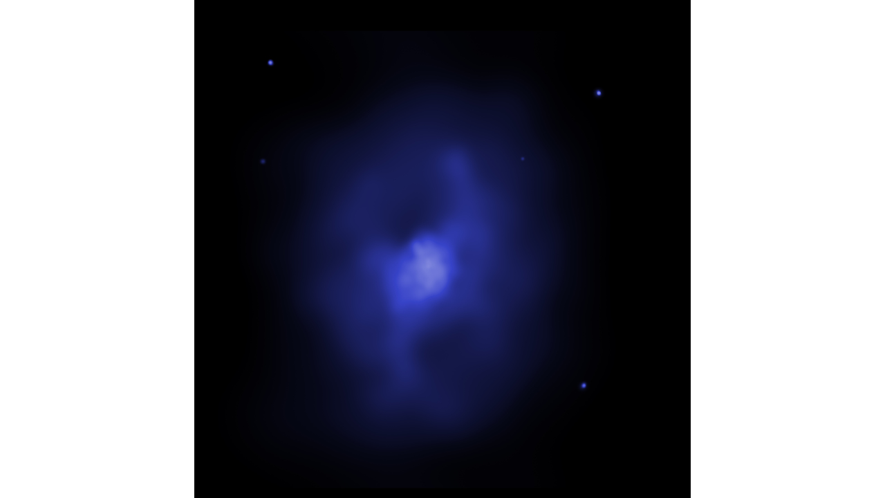  X-ray Image of Galaxy Cluster MS 0735