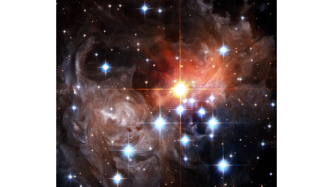  Close-Up of Light Echo Around V838 Monocerotis (September 2006)