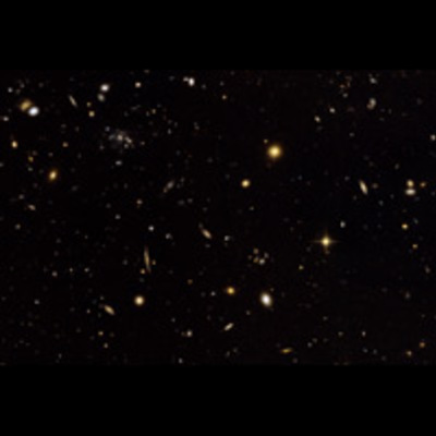 Wide View of Spiderweb Galaxy Field