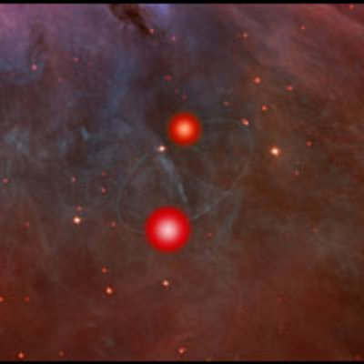 Eclipsing Binary Brown Dwarfs (Artist's Concept)