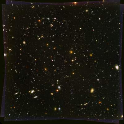 One-Fourth-Sized Version of the Uncropped Hubble Ultra Deep Field