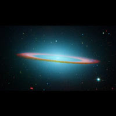 A Composite Image of the Sombrero Galaxy in Visible and Infrared Light