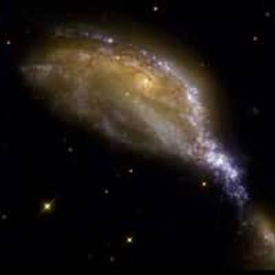 A Bird's Eye View of a Galaxy Collision