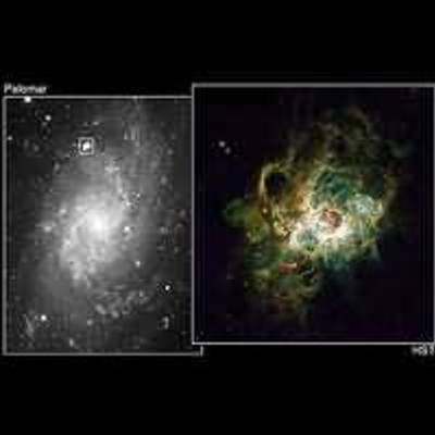 Giant Starbirth Region in Neighboring Galaxy