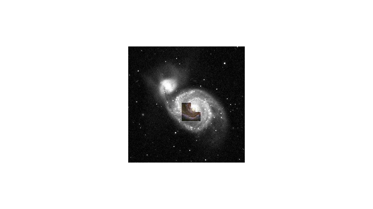  Location of HST Image in Full Galaxy