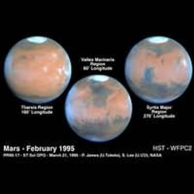 Mars at Opposition: February 1995