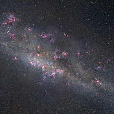 Artist's Illustration of Unlensed Source Galaxy