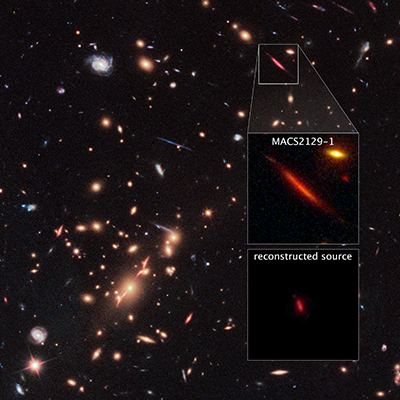 Galaxy Cluster MACS J2129-0741 and Lensed Galaxy MACS2129-1
