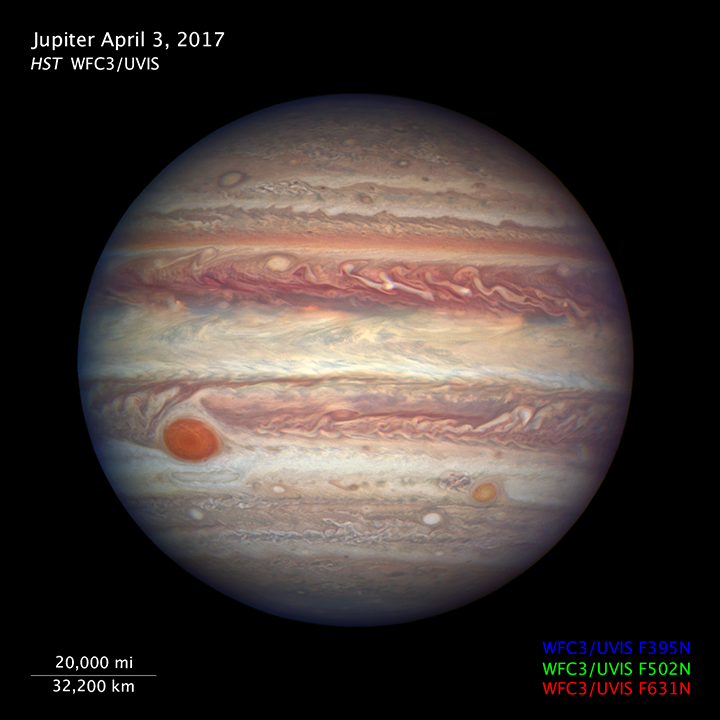  Compass and Scale Image for Close-up Portrait of Jupiter