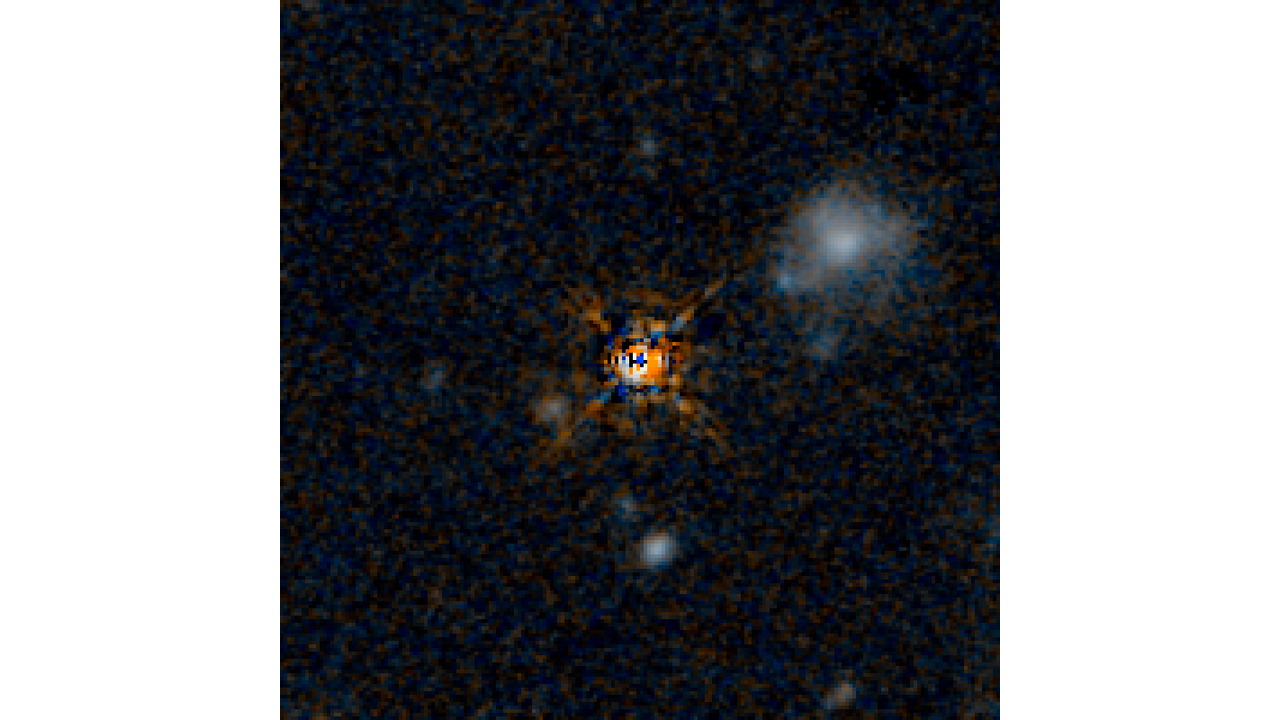  QSO F2M 2222 HST Image (Quasar Subtracted)